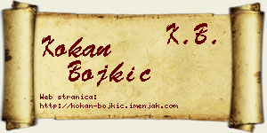 Kokan Bojkić vizit kartica